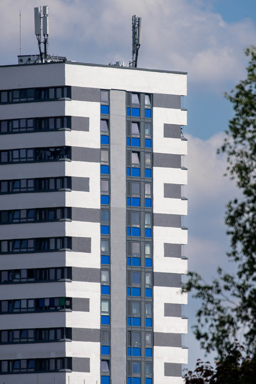 Frontal view of the Brockfield House Regeneration