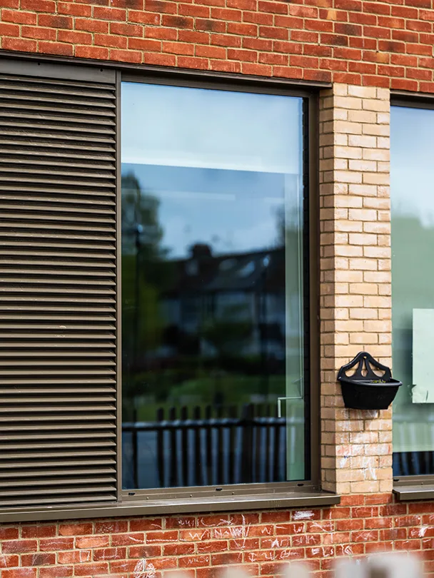 Close up of the Pure Tilt and Turn Windows at Mayfield School